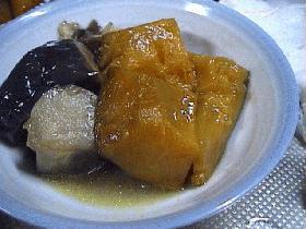 ナスとカボチャの揚げ煮