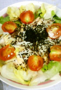 サバと野菜の冷ラーメンサラダ