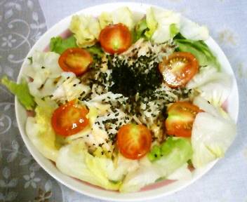 サバと野菜の冷ラーメンサラダの画像