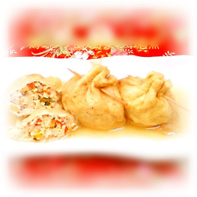 鶏ミンチ&野菜の巾着煮