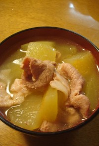 エコ・西瓜の皮と豚肉のスープ（圧力鍋で）