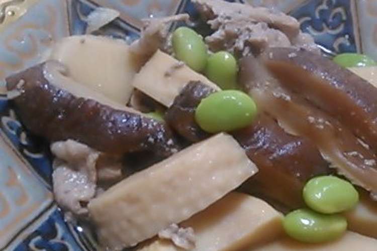 たけのこと豚肉としいたけの煮物 レシピ 作り方 By 単 クックパッド 簡単おいしいみんなのレシピが357万品