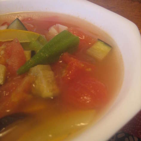 ∮簡単∮夏野菜ご～ろごろトマトスープ