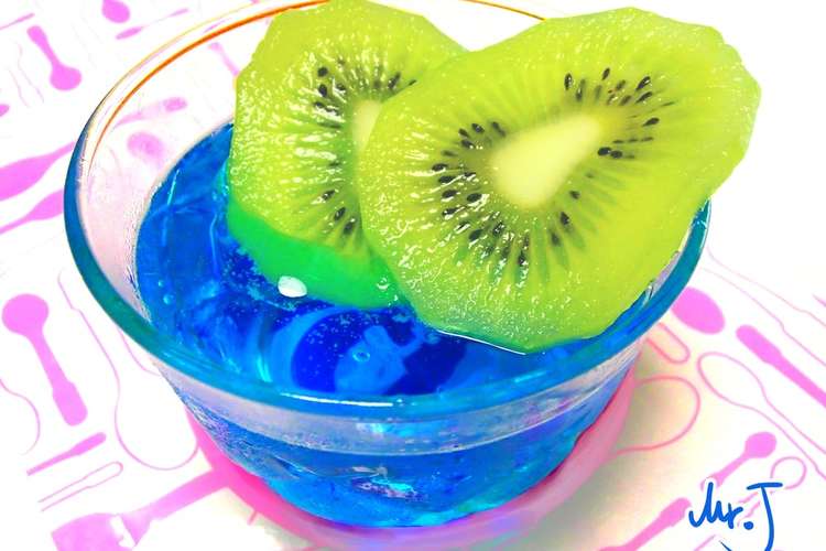 青いソーダゼリー かき氷風味 レシピ 作り方 By ｍｒ ｊ クックパッド