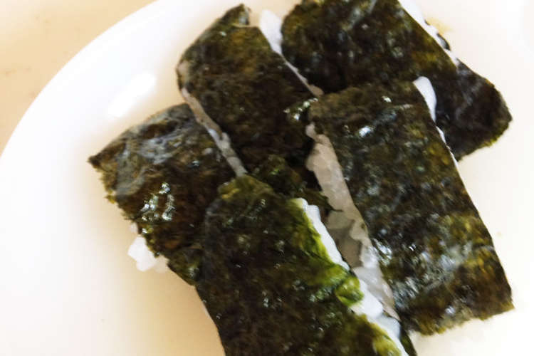 離乳食中期 後期 ご飯の海苔サンド レシピ 作り方 By Miyu Miyu クックパッド 簡単おいしいみんなのレシピが354万品