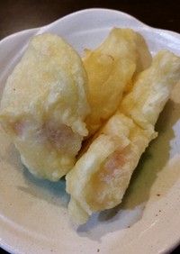 桃の天ぷら