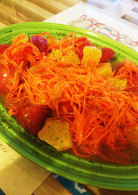 トマトとオレンジとニンジンの夏サラダ♪