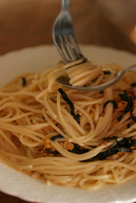 生うにの和風クリームパスタ