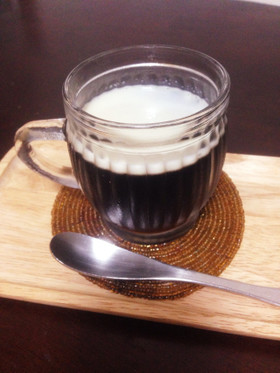 ドリップから作る大人のコーヒーゼリー♪