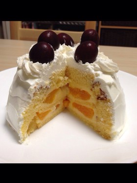 オーブンなしで作るデコレーションケーキ