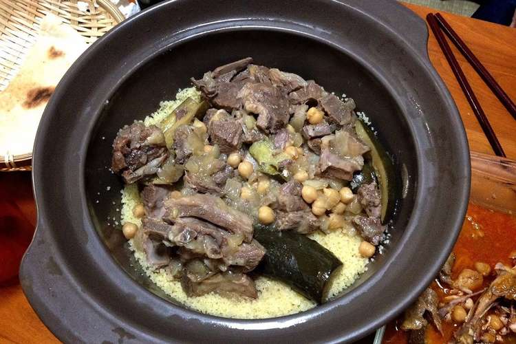 アルジェリア料理 クスクスと羊肉の煮込み レシピ 作り方 By モグモグザ ワールド クックパッド