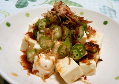 ◆オクラと豆腐の梅かつおサラダ♪◆の写真