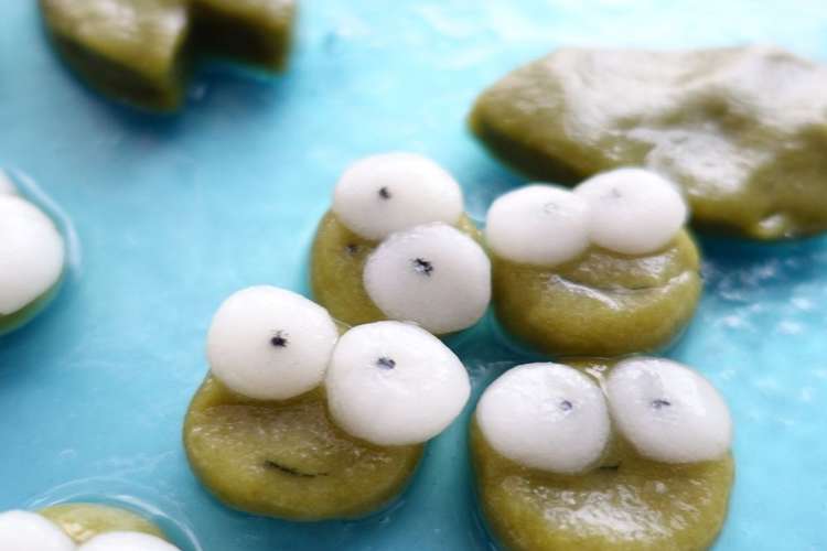 白玉アート ぷかぷかかえるさん編 レシピ 作り方 By さとこぱんたーに クックパッド 簡単おいしいみんなのレシピが376万品