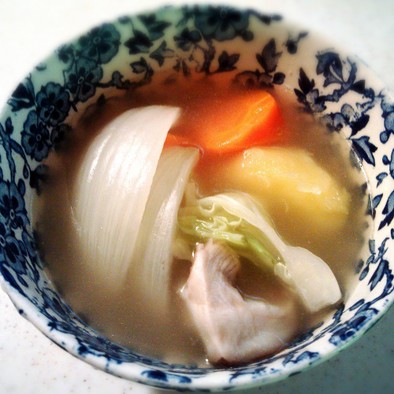 風邪ひきさんの野菜スープの写真