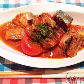 ダイエット食材!?さば缶のトマト煮込み♪
