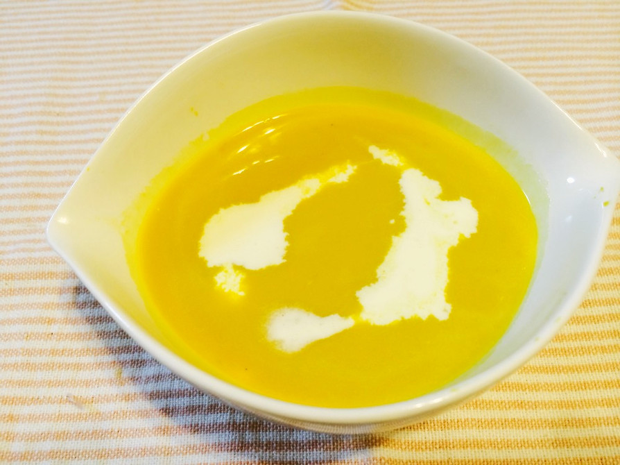 レンジで楽チン！！冷たいかぼちゃのスープの画像