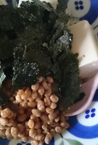 海苔×豆腐×納豆×キャベツ×ごはん♪