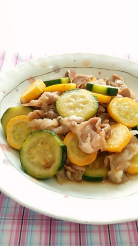 夏バテ解消!ズッキーニと豚の甘酢炒め