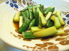 ポン酢で超簡単!きゅうりの中華風和え物