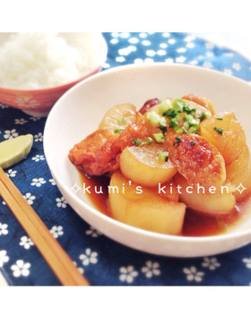 圧力鍋で速攻簡単!大根とさつま揚げの煮物