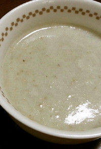 アーモンドミルクで作るゴマごぼうのスープ