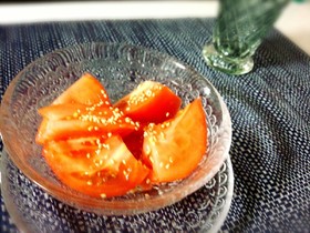 **トマトの中華サラダ**ごまポン酢