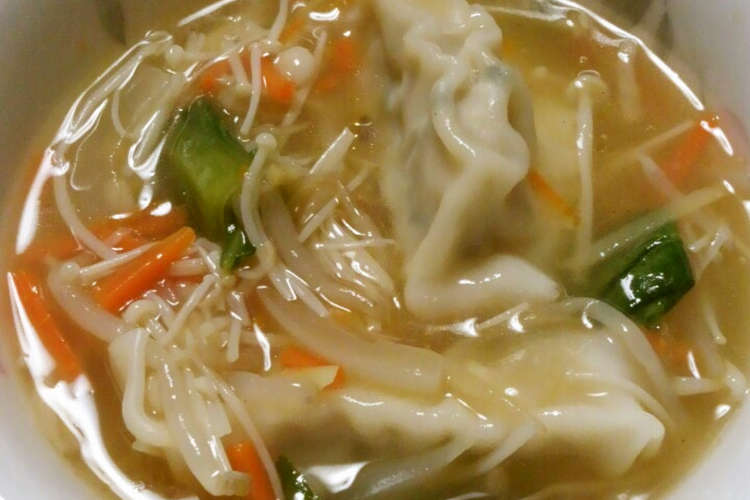 あのコンビニ風餃子スープ レシピ 作り方 By きゅーさん クックパッド