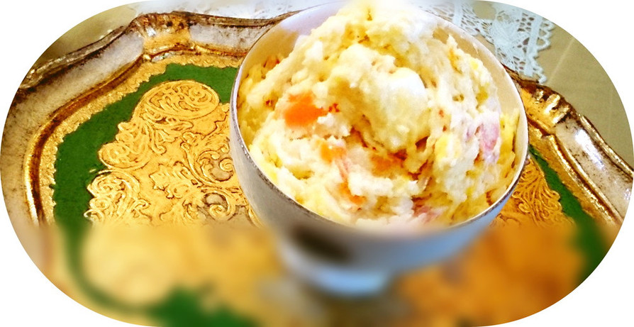 玉子・チーズ・ベーコン入りポテトサラダの画像