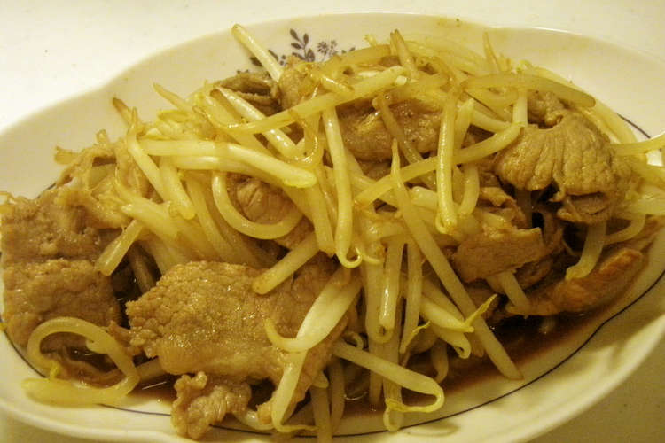 冷やし中華のたれで 包丁不要 豚もやし レシピ 作り方 By May27 クックパッド 簡単おいしいみんなのレシピが360万品