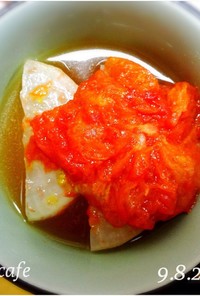大根とトマトの冷製スープ
