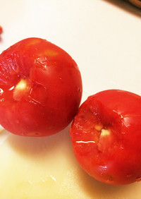 トマト料理用のトマト冷凍保存
