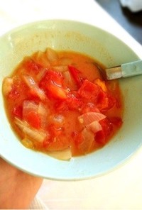 栄養満点！トマトミルクスープ！