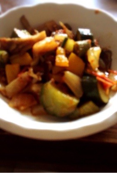 夏野菜のカレー風味ラタトゥイユの写真