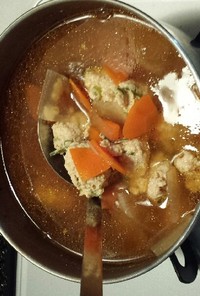 鶏団子のスープ(つみれ)