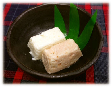 業務用介護食　紅白海鮮豆腐(鮭・ほたて)の写真