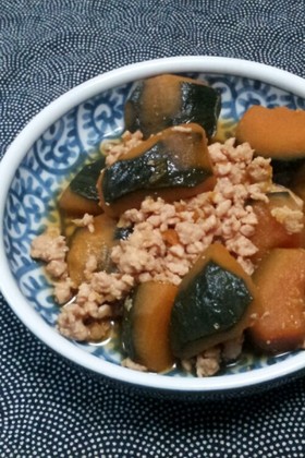 簡単 かぼちゃのそぼろ煮