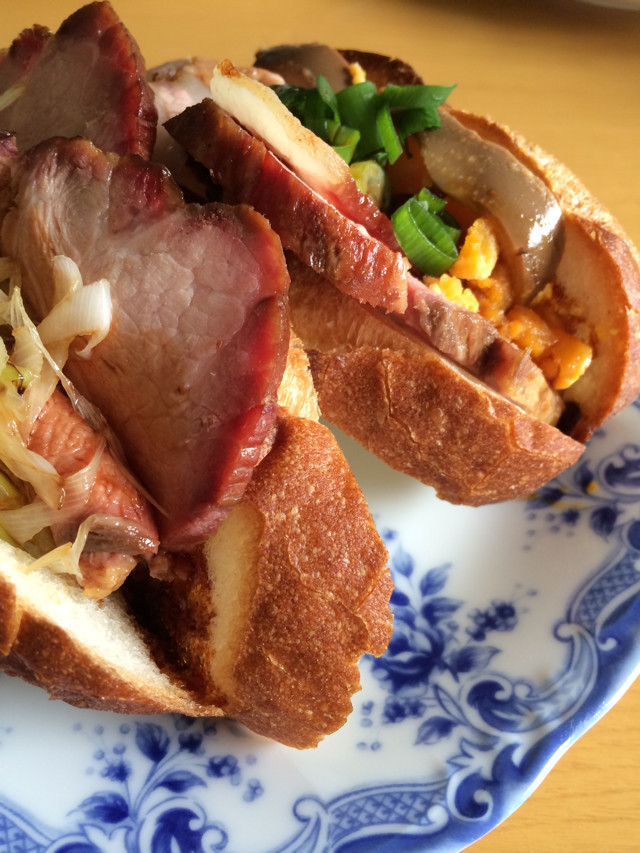 ランチ♡焼豚サンドイッチの画像