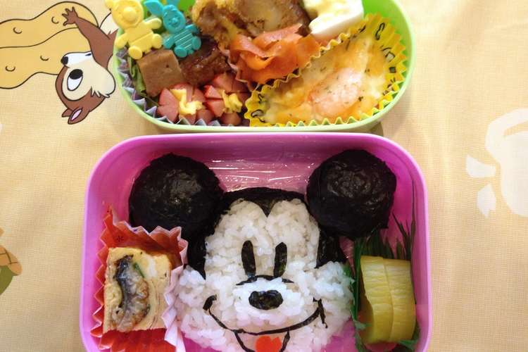 キャラ弁 ミッキーマウス レシピ 作り方 By ははごはん クックパッド