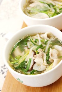 ダイエットや夜食に中華風食べるスープ