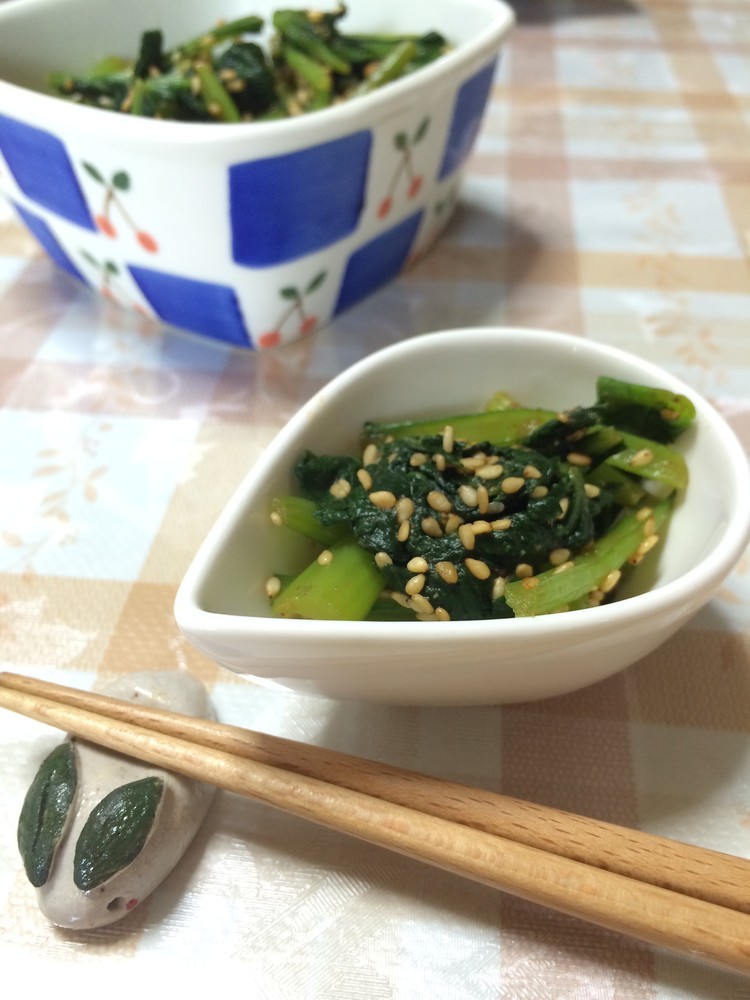 小松菜の味噌和えの画像