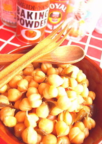 乾物豆を発芽で栄養ＵＰ◆ひよこ豆の醤油煮