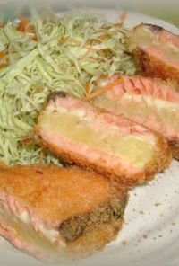 鮭とポテトのチーズサンドイッチフライ☆