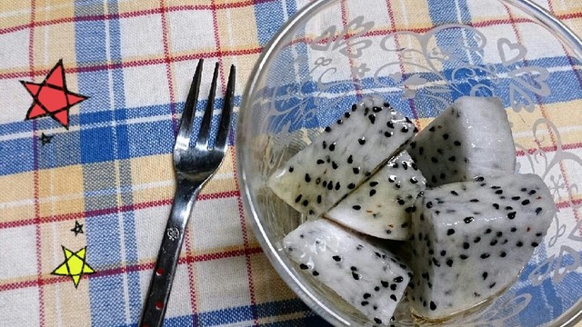 ドラゴンフルーツ白の食べ方 レシピ 作り方 By 沖縄マム クックパッド