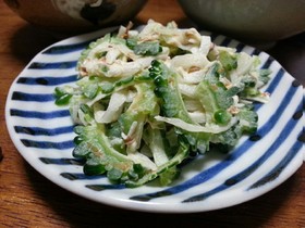 ビタミンCたっぷり!ゴーヤのおかかマヨ
