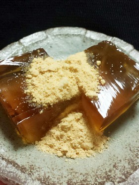 つるんと爽やか和菓子みたいな?麦茶ゼリー
