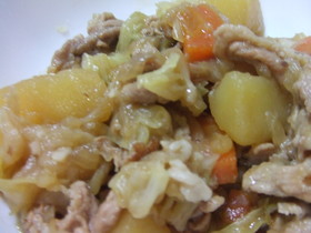 肉じゃがキャベツ