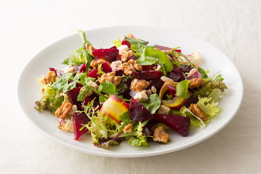 ピュイレンズ豆、スパイス入りローストニンジン、フェタチーズのサラダのレシピ