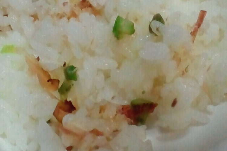 幼児食 アスパラと鰹ぶし入り簡単ご飯 レシピ 作り方 By きらきら星 クックパッド