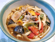 洋風☆野菜たっぷり!味噌煮込みうどんの写真