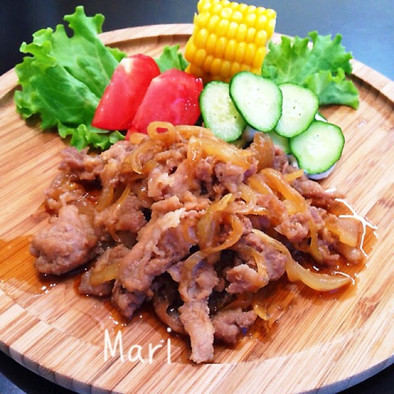 NONSTOPお安い豚こま肉で✨生姜焼きの写真